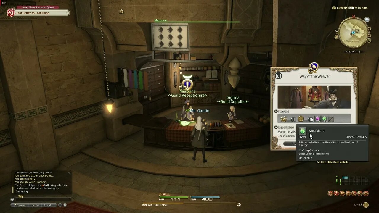 Final Fantasy XIV Online Way of the Weaver