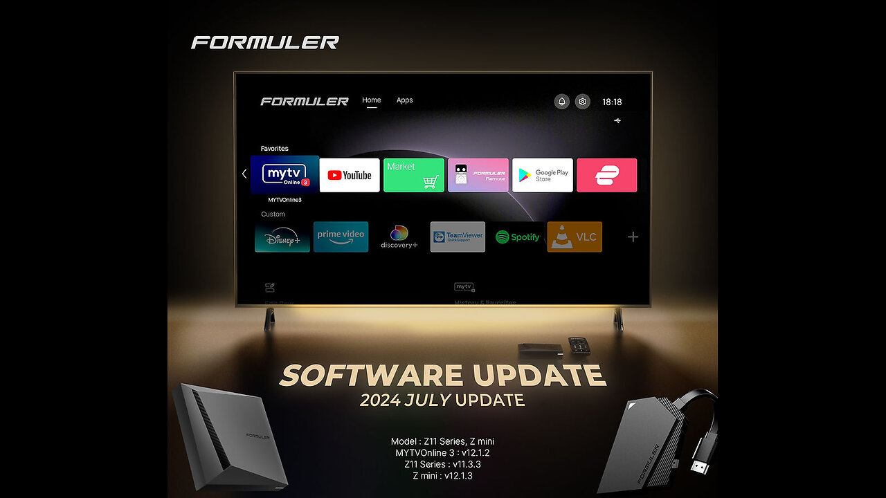 Formuler Z11 Pro Max official launcher update