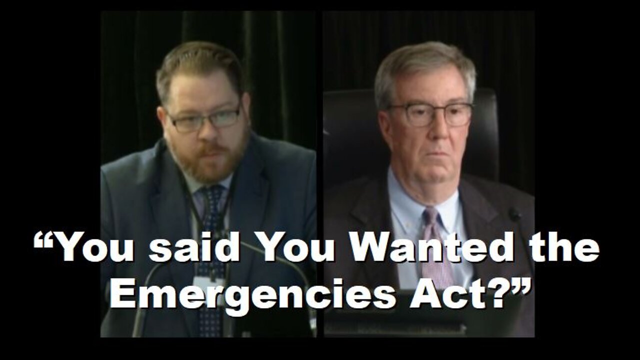 Emergencies Act Commission: Ottawa Mayor J. Waston on Towing, Police Costs, & Mediation | Oct 18 '22