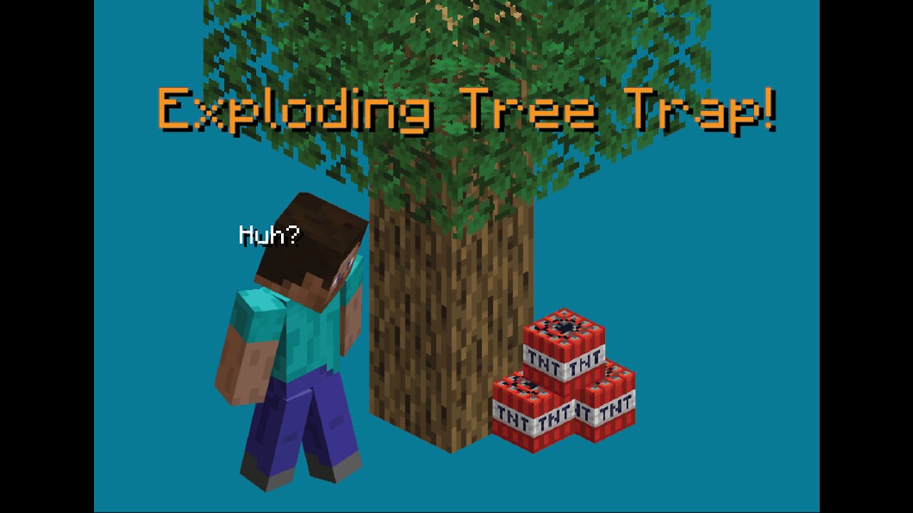 Minecraft | Exploding Tree Trap!