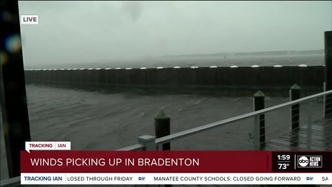 Adam Walser in Manatee County | Reporter Adam Walser updates on the worsening conditions in Bradenton.