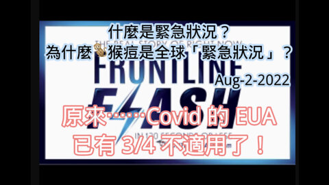 看完這個影片之後大概可以瞭解為什麼不是空氣傳播和低死亡率的猴痘也會被『世衞組織』宣布為全球緊急狀態！ 到底誰在其間獲利了？