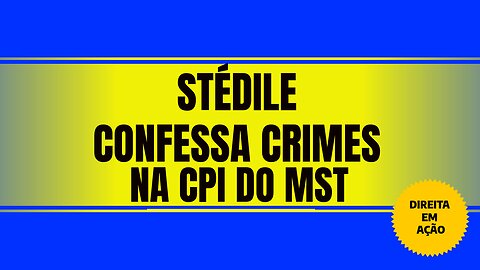 STÉDILE CONFESSA CRIMES NA CPI DO MST.