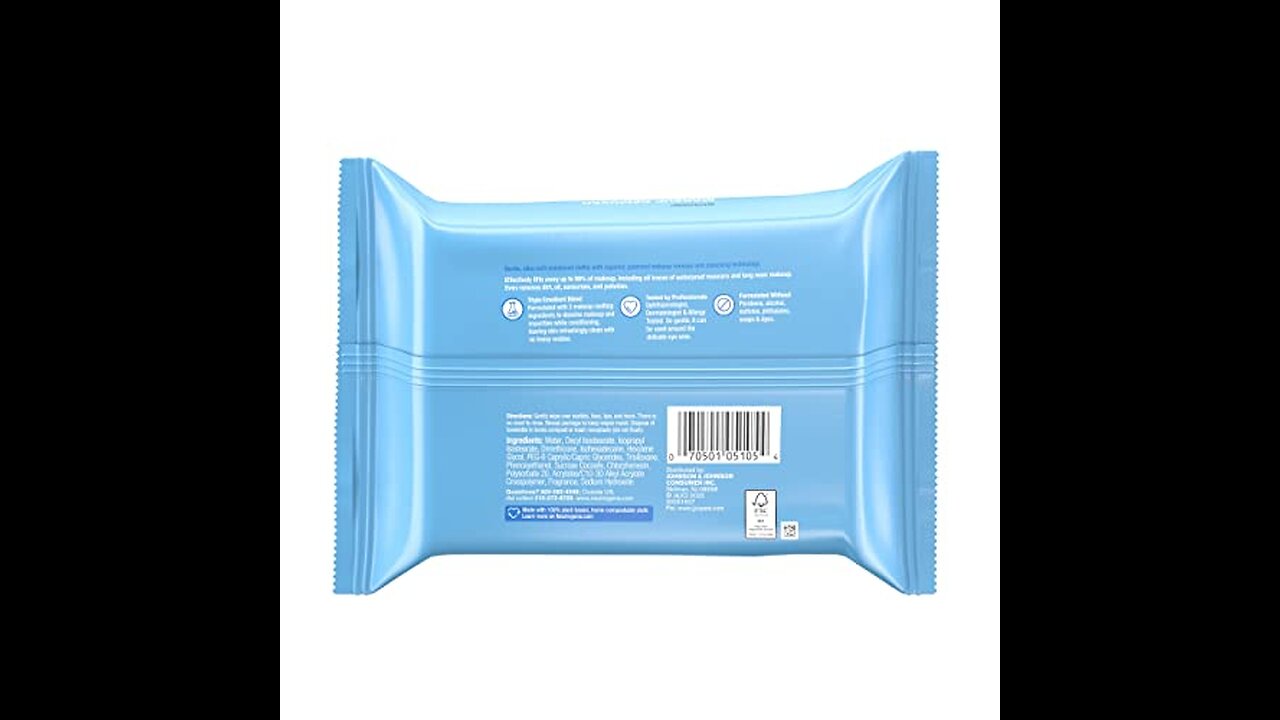 Neutrogena Makeup Remover Cleansing Towelettes Night Calming, 25 Count, 3pk