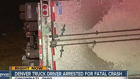 Denver truck driver arrested for fatal crash