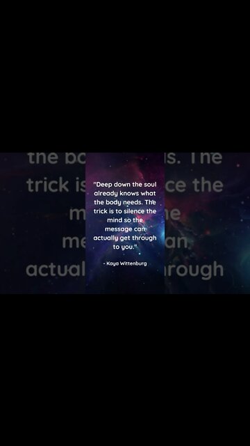 The Soul Already Knows