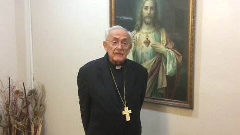 Mon.Á.Corrada del Río nos bendice y agradece por rezar el Rosario