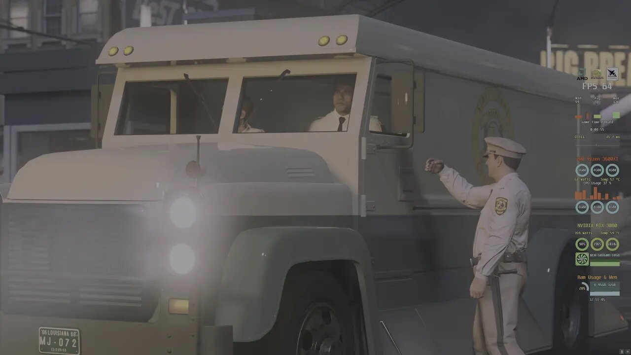 Rtx 3080 4K Mafia III Max Settings PC Gameplay