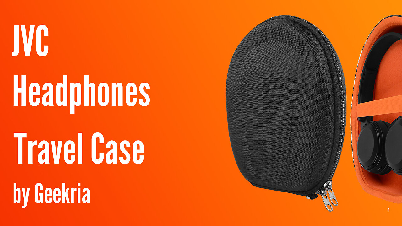 JVC Over-Ear Headphones Travel Case, Hard Shell Headset Carrying Case | Geekria