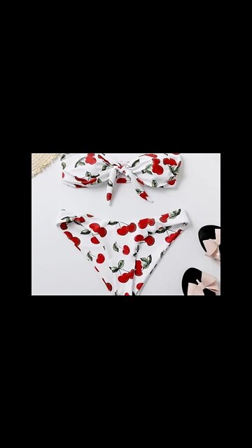 Brazilian Cherries Print Bikini "EveryDay Is A Bikini Day!:
