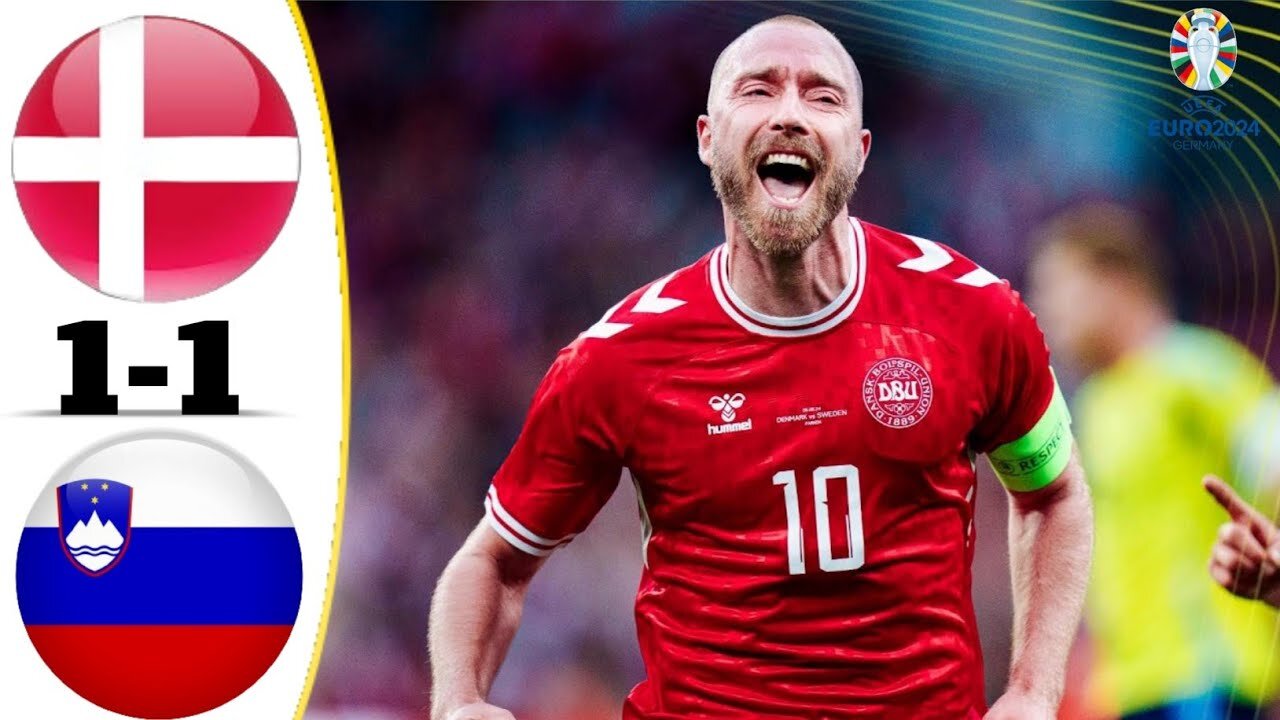 Denmark Vs Slovenia (1-1) || Highlights & All Goals| UEFA EURO 2024