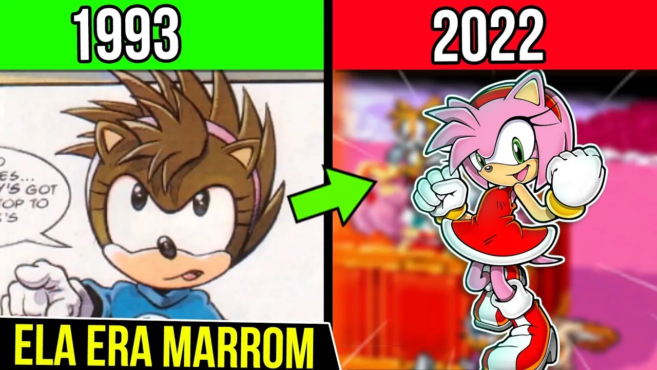 ORIGEM SECRETA da Amy Rose no SONIC the Hedgehog #shorts