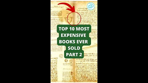 Top 10 Most Expensive Books Ever Sold Part 2