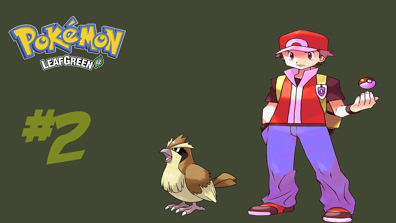 Pokemon LeafGreen - Enfrentando o rival e novo membro na equipe