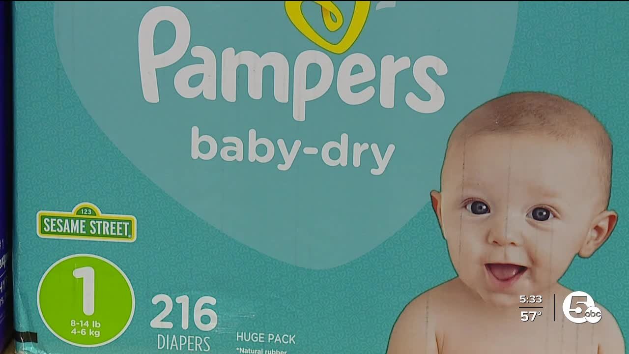Diaper Bank of Greater Cleveland collect donations for families in need as prices surge