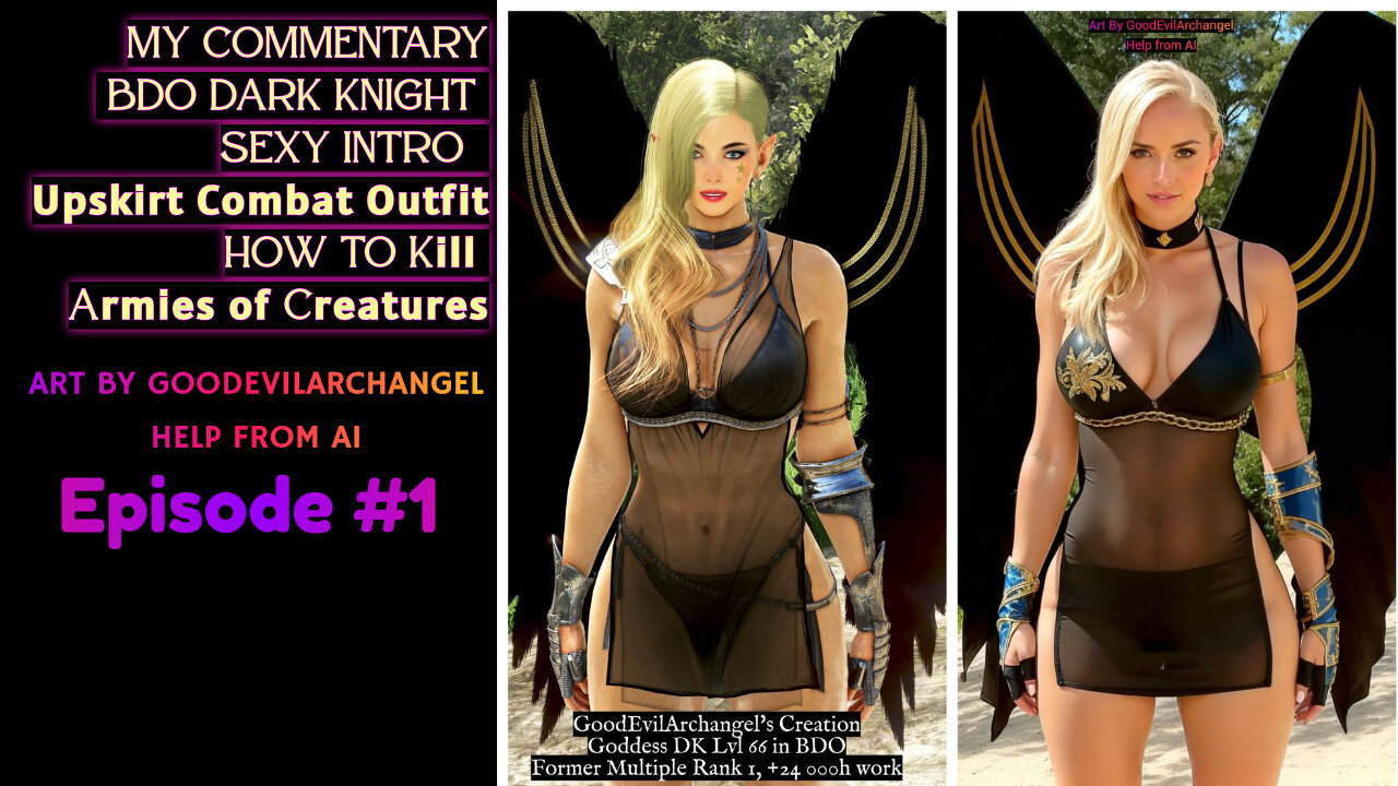 BDO Fashion, Try on Haul, Transparent Sexy Kibelius Outfit, Level 66 Dark Knight, Former Rank 1