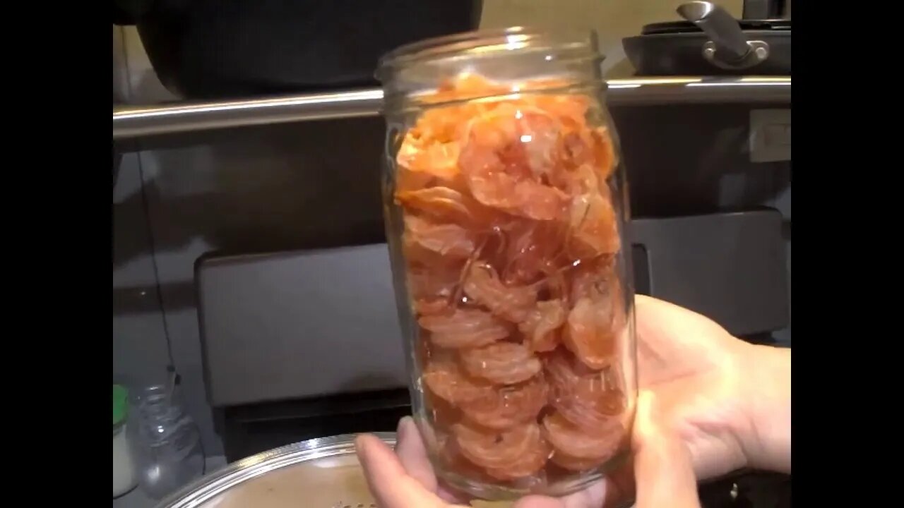 dehydrating shrimp
