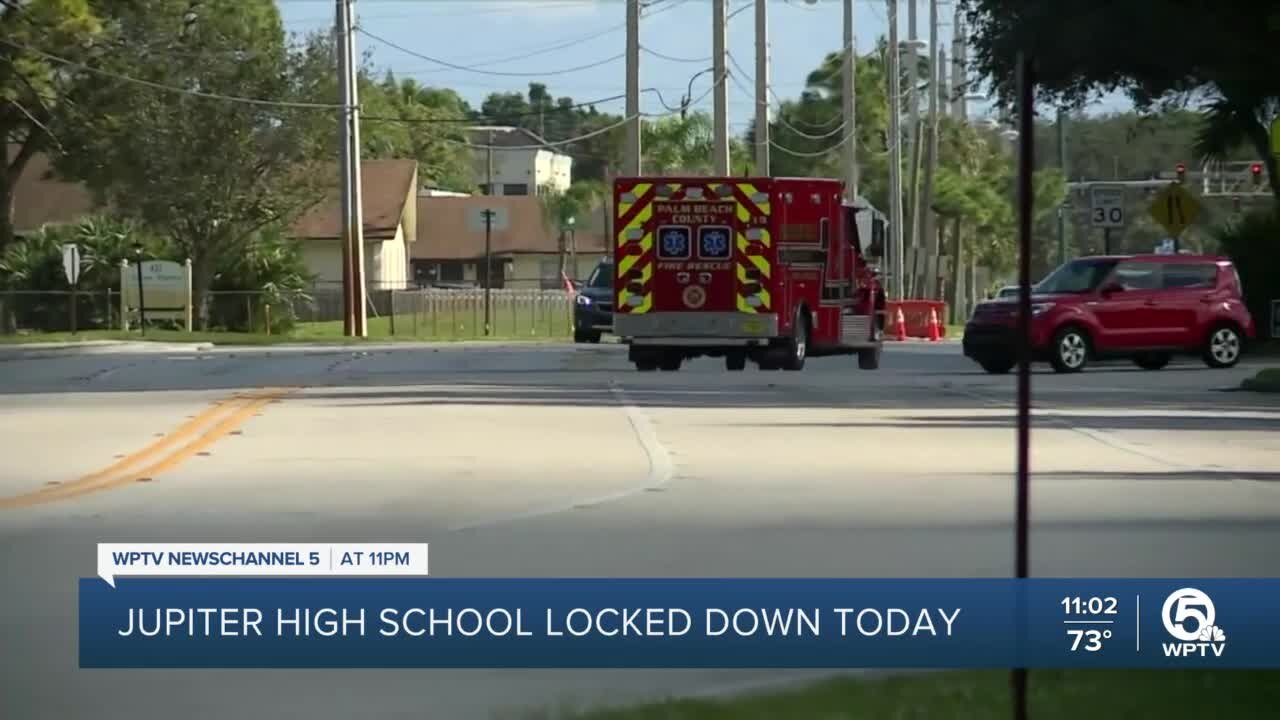 Lockdown lifted after medical emergency of Jupiter High student