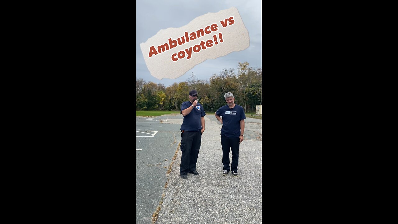 Ambulance vs coyote! What could go wrong!?