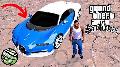 Secret Bugatti Chiron Super Car Location in GTA San Andreas (Cheat Code)