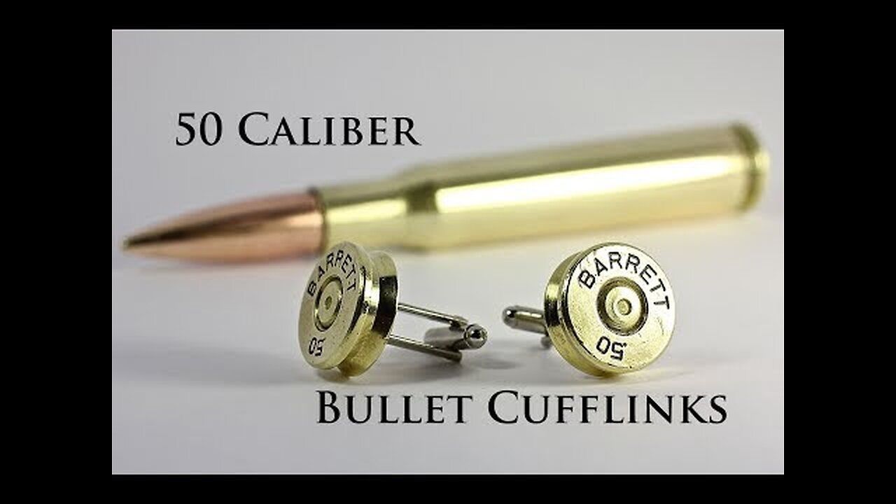 Making cool bullet cuff links from 50 Cal shells