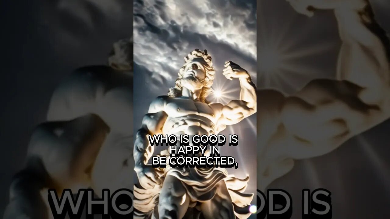 WHO IS GOOD IS HAPPY INBE CORRECTED #shorts #stoicism #motivational