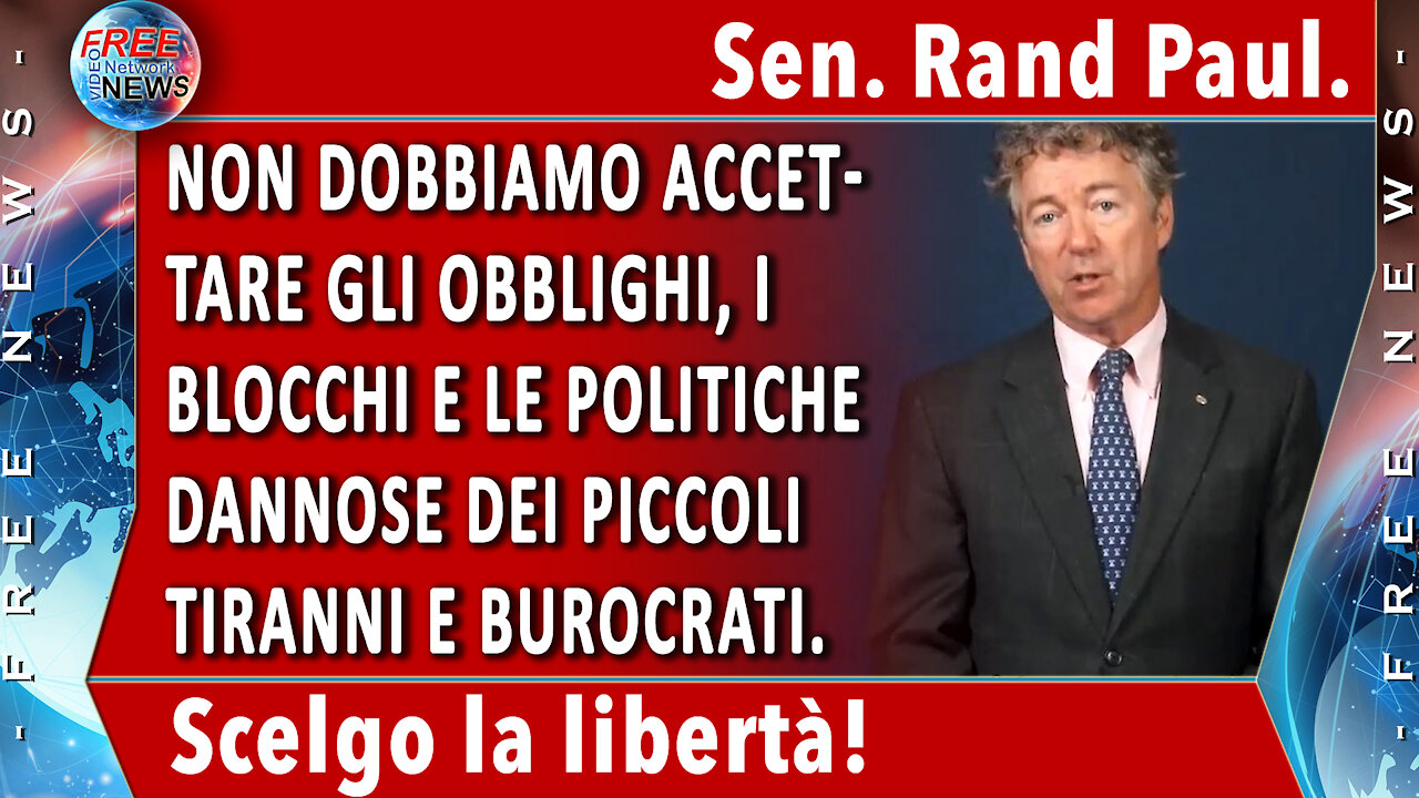 Il senatore degli Stati Uniti Rand Paul invita gli americani a "resistere" alle linee guida CDC.