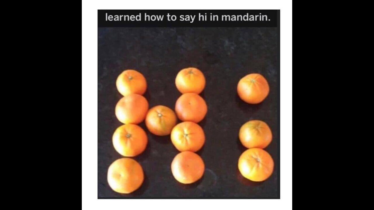 I speak Mandarin