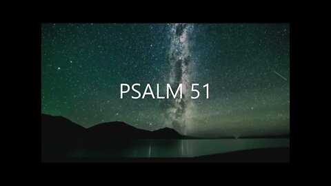 Psalm for Cleansing | PSALM 51