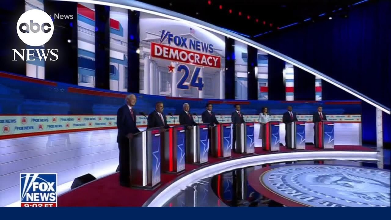 GOP presidential candidates spar for attention at 1st primary debate