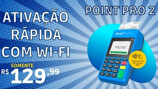 Ativação Rápida da Máquina Point Pro 2 do Mercado Pago! Indo direto para o WI-FI