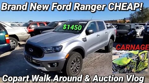 New Ford Ranger For Cheap, Copart Walk Around And Auction