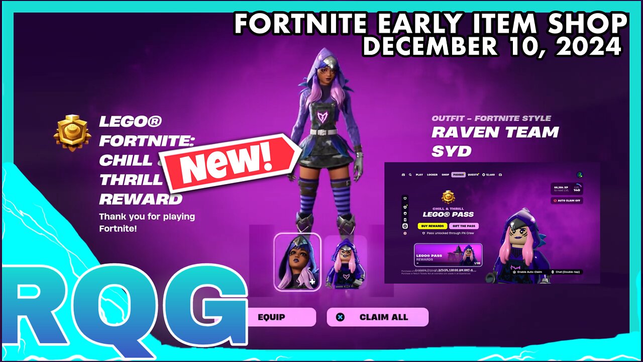 “NEW” LEGO FORTNITE ODYSSEY STORM KING MINI PASS IS HERE! FORTNITE ITEM SHOP (December 10, 2024)