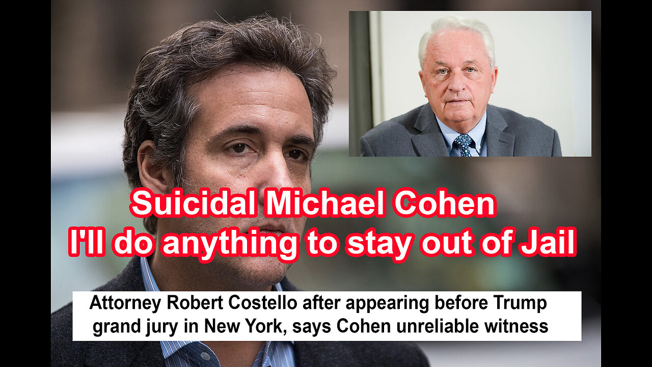 Suicidal Michael Cohen " I'll do anything to stay out of Jail"