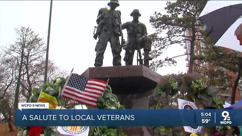 Communities come together to salute those on Veterans Day