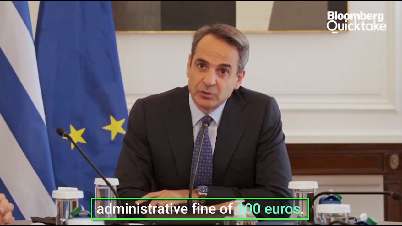 Greek PM announcing mandatory covid jabs (over 60y of age)... or be fined €100 monthly