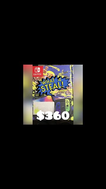 Nintendo Switch OLED Splatoon 3 special edition console, 10 Second Review! #nintendoswitch #shorts