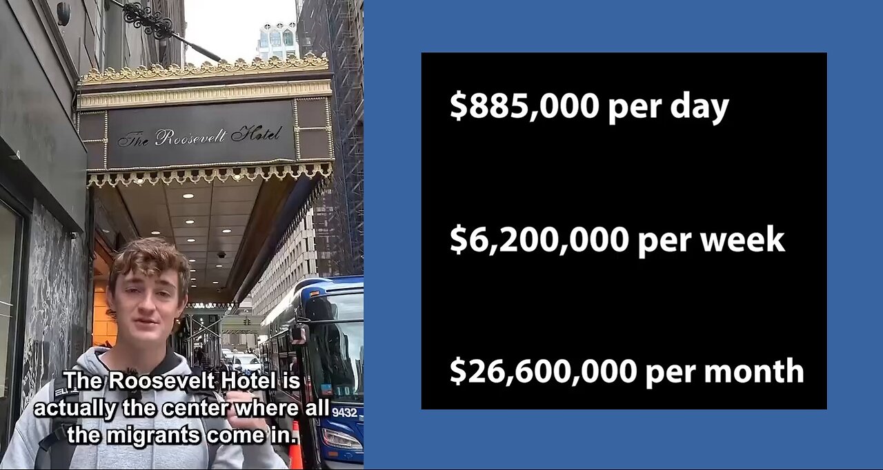 NYC Hotels raking in $26Mil per week for housing Illegal Aliens on your dime