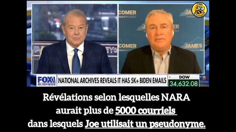 Le NARA aurait plus de 5 000 courriels dans lesquels Joe utilisait un pseudonyme.