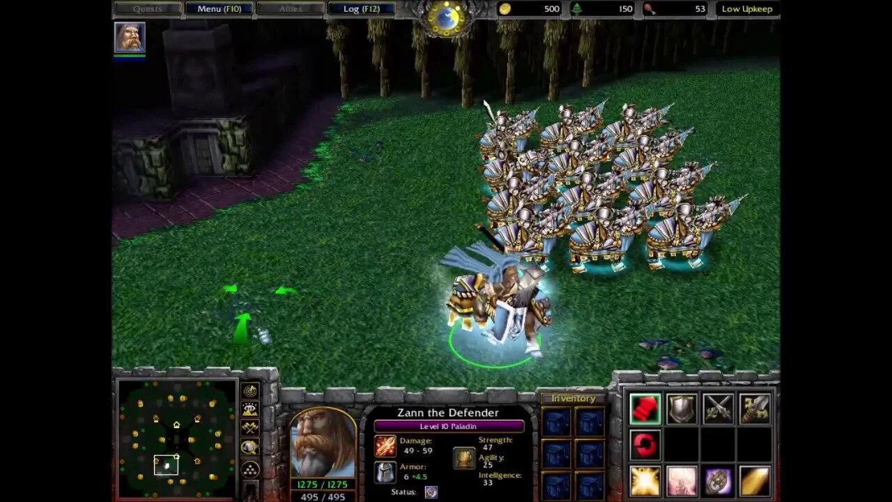 Warcraft 3 Classic: Paladin on a Horse Mount