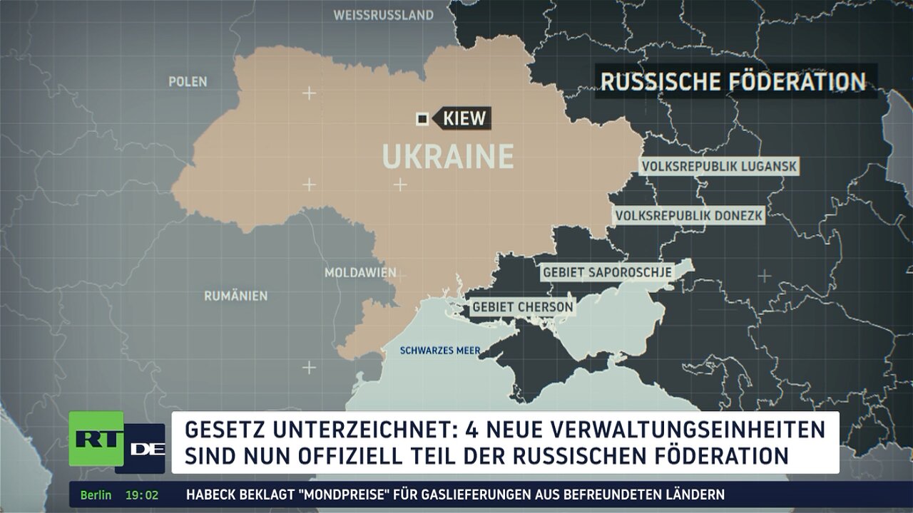 Beitritt ratifiziert: 4 neue Verwaltungseinheiten sind nun offiziell Teil der russischen Föderation