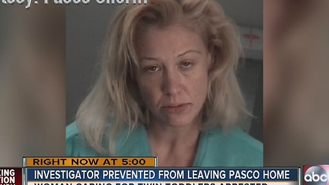 Pasco woman arrested for trapping CPI inside gate