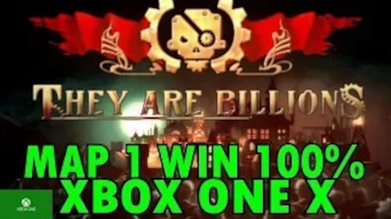 THEY ARE BILLIONS MAP 1 WIN at 100% XBOX ONE X MOUSE USED