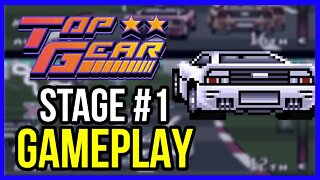 GAMEPLAY | TOP GEAR - STAGE #1 | SUPER NINTENDO