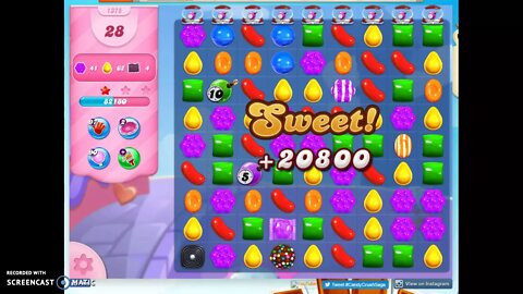 Candy Crush Level 1375 Audio Talkthrough, 3 Stars 0 Boosters