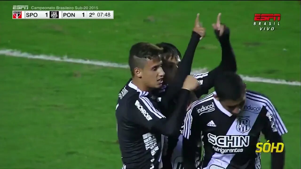 Os Gols do Jogo | São Paulo 1 x 1 Ponte Preta | Brasileirão Sub 20 | 23-06-2015