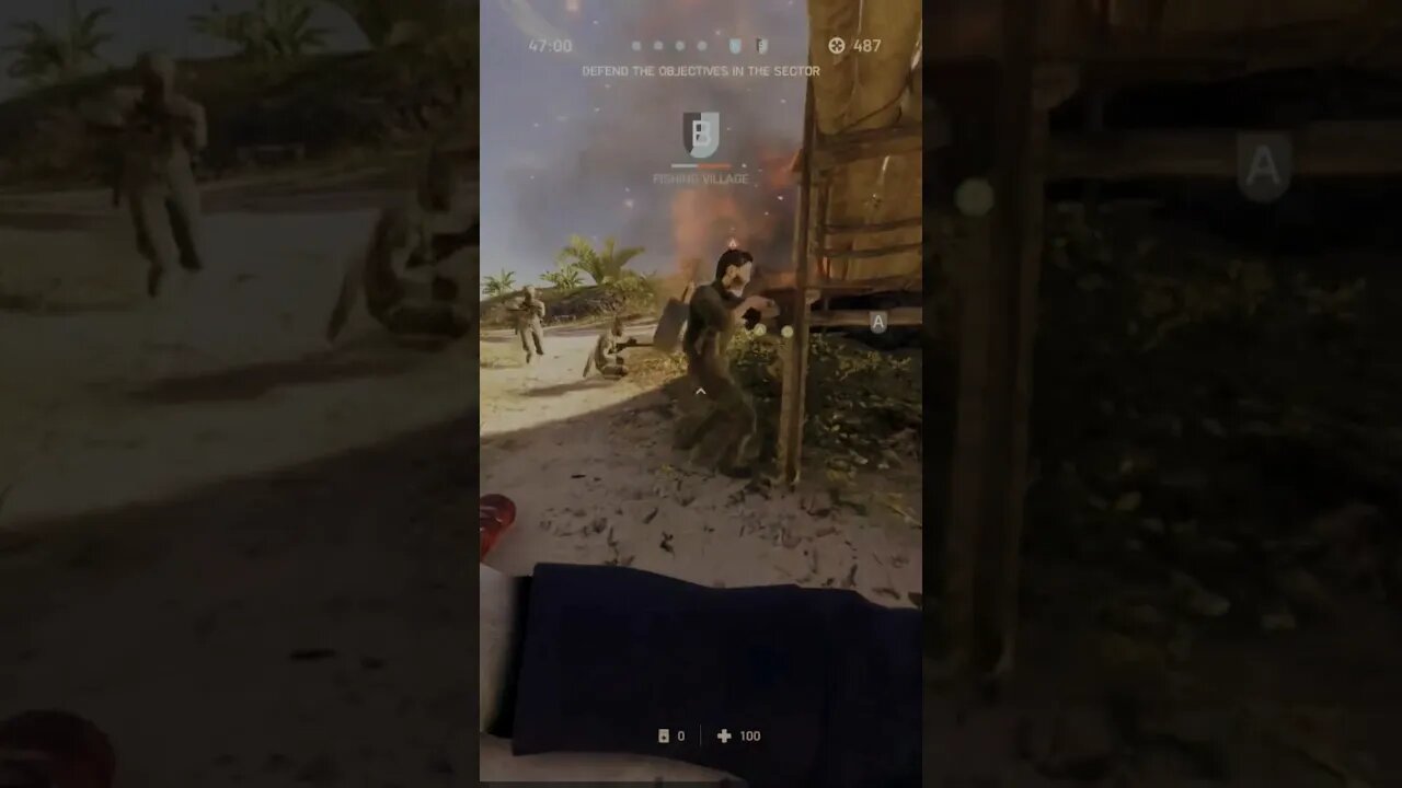 Triple Katana #battlefield #battlefield5 #bfv #bf5 #battlefield5 #shortsfeed #shorts #katana #melee