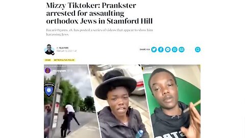 HE FUCKED OUT AND FIND OUT ... THAT UK JUSTICE ONLY REACTS WHEN YOU 'PRANK' A JEW !