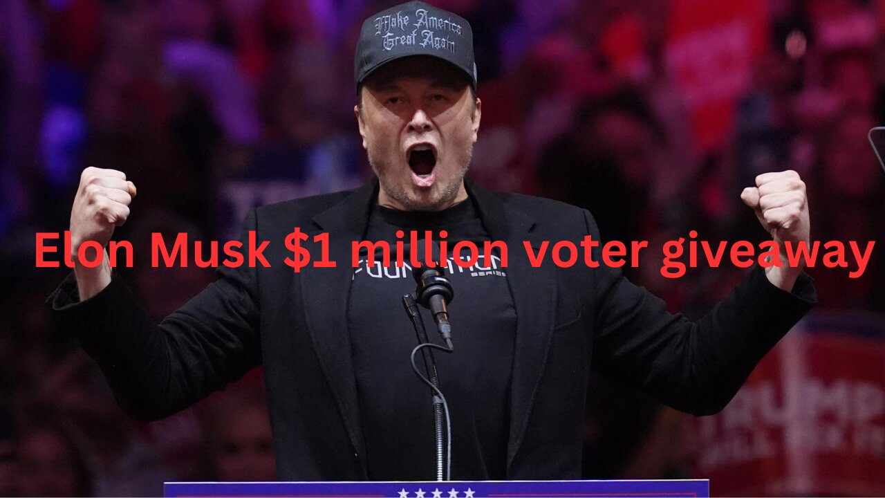 Elon Musk $1 million voter giveaway??