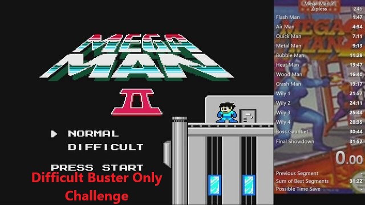 Megaman 2 Difficult Buster Only